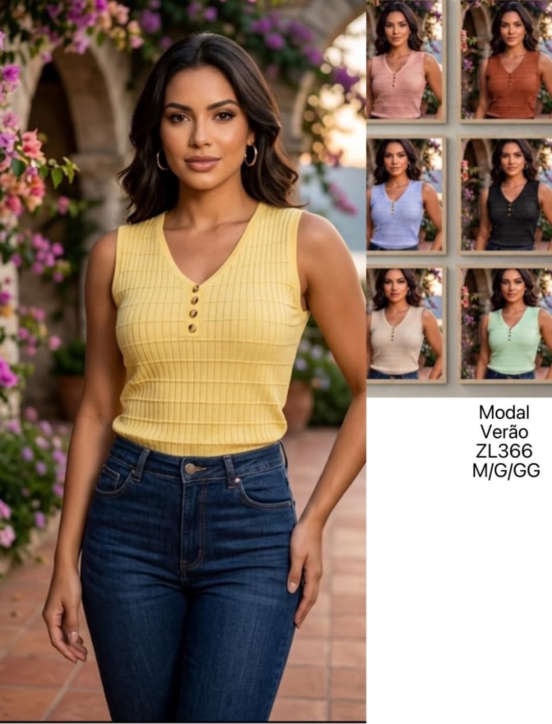 Blusa Modal Botão